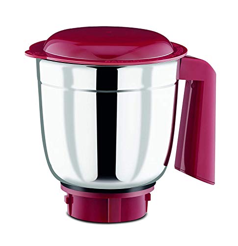 Bajaj Classic Mixer Grinder, 750W, 3 Jars (White and Maroon)