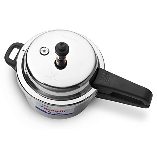 Butterfly Blue Line Stainless Steel Outer Lid Pressure Cooker, 3 Litre