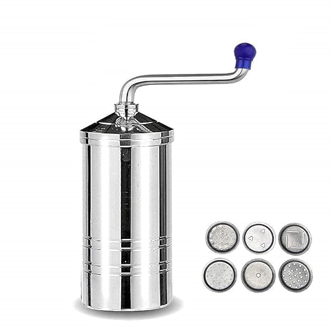 Sev Sancha Machine Sevaiya, Gathiya, Murukku, Chakli Maker, Kitchen Tools of Namkeen and Snacks Maker with Free 6 Different Jali