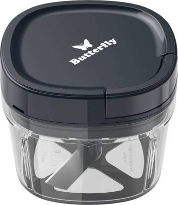 Butterfly Premium Vegetable Chopper 600 ml Blue & Butterfly Rhino Table Top Wet Grinder, 2L (Cherry)