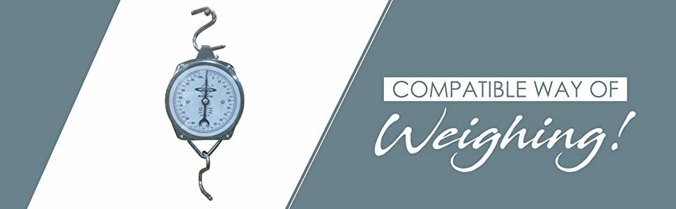 Atipriya Venus Commercial Hanging Weighing Scale - 200Kg, Silver