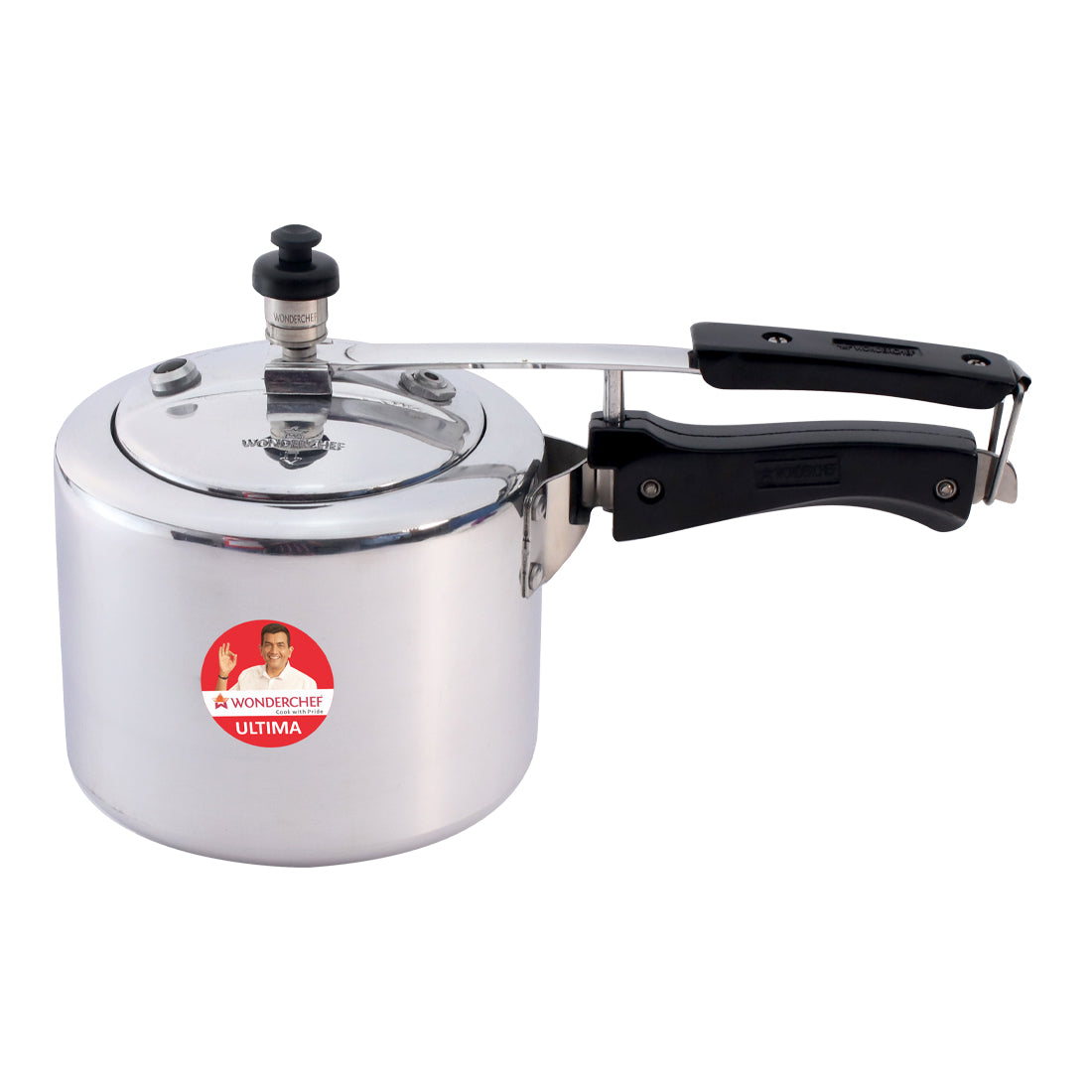Ultima Induction Base 2L Aluminium Pressure Cooker With inner Lid