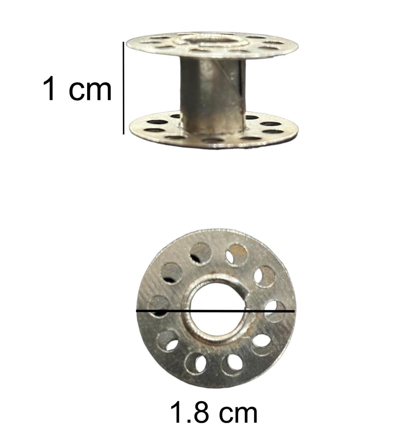 Zenith Metal Bobbins and Bobbin case Outer Compatible with All Domestic SV Sewing Machines houshold Half Shuttle Steel Finish