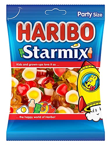 8x HARIBO Fruit Starmix, Gummy Sweets, 140G each - Pack of 8