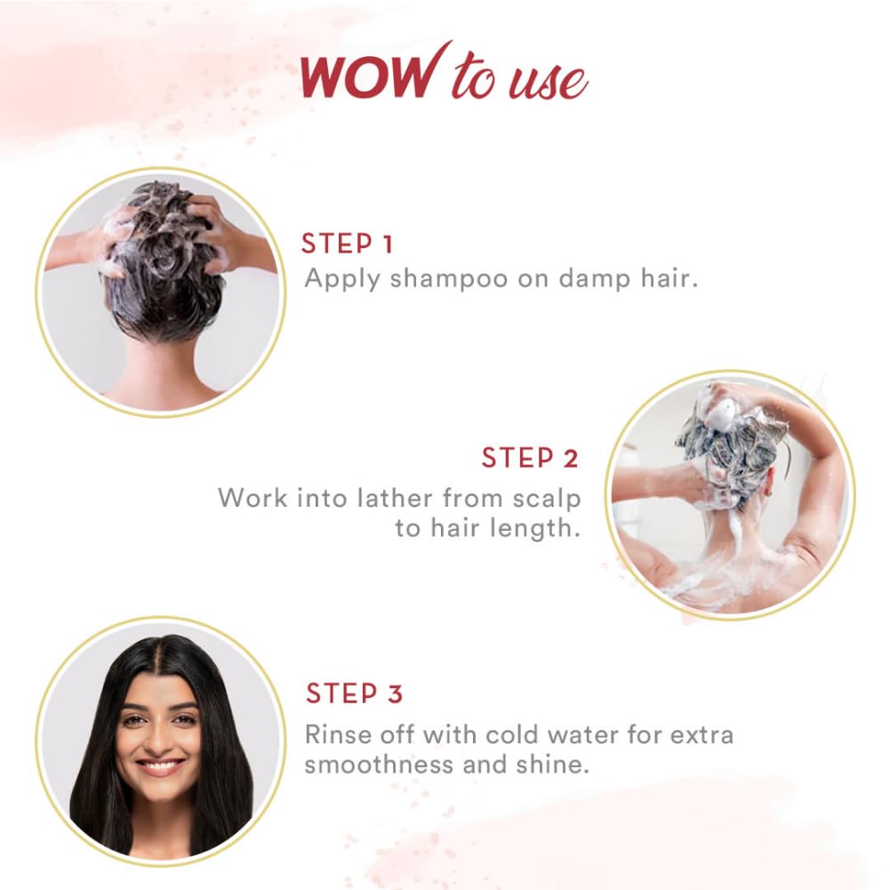 WOW Skin Science Apple Cider Vinegar Shampoo with DHT Blockers | Gentle & Natural Detox Formula that Helps Remove Buildup | For Men & Women 300ml