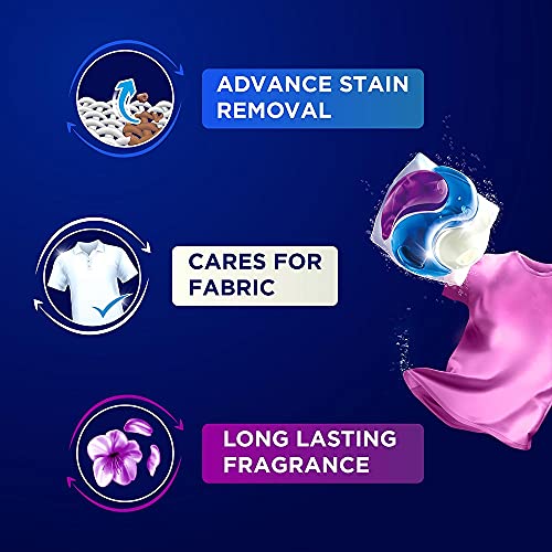 Surf Excel 3-in-1 Smart Shots Liquid Detergent For Front Load & Top Load Washing Machines | 17 Units for 17 loads | With Fragrance and Fabric Care