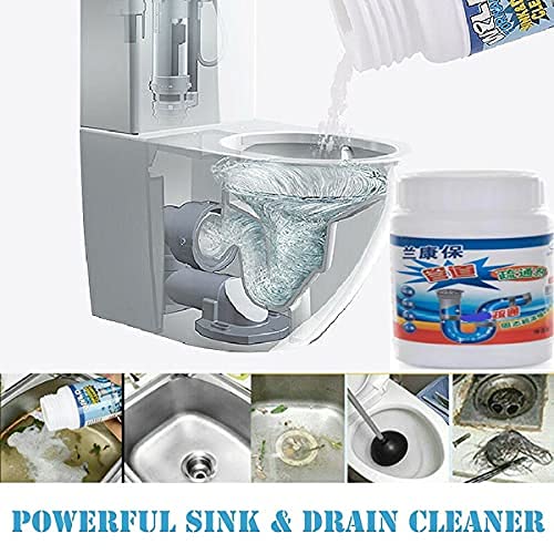 ARV Drain Cleaner Powder Removes Clogs, Blockages in Washbasin, Powerful Drain Blockage Cleaner Sink pipe Cleaner Powder Pack Of 2