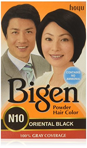 Bigen Powder Hair Color, Oriental Black, 0.21 Ounce, 6 Count