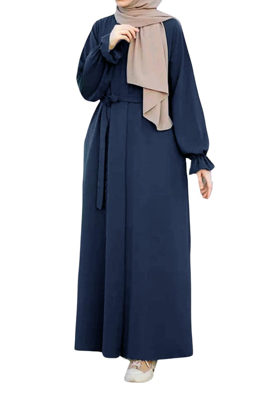 BURAQUE DESIGNER Abaya Burqa Dress's for Women Stitched Burkha | Casual Wear Abaya Burqa | (B05-Blue-Burkha)