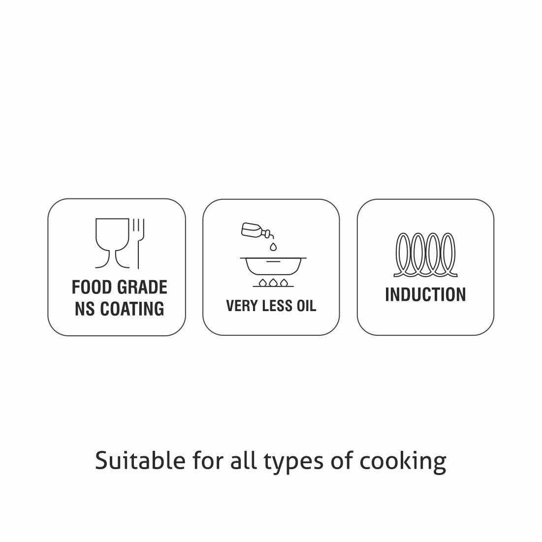 Alda Graphito Non-Stick Crepe Pan | Dosa tawa 28 Cm