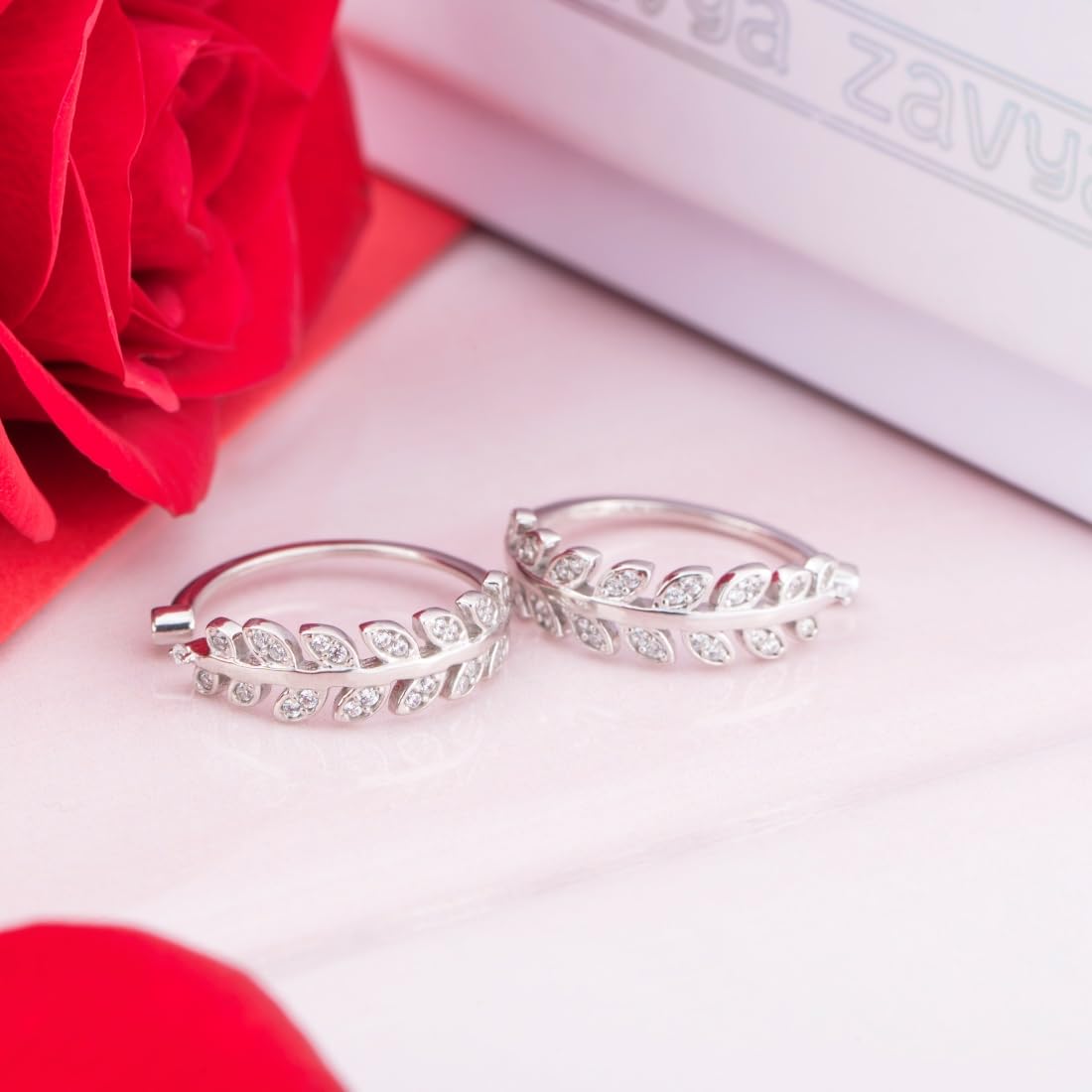 ZAVYA 925 Sterling Silver Rhodium Plated Toe-ring |Gift for Women and Girls | With Certificate of Authencity and 925 Hallmark