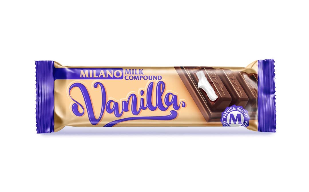 24x Milano Vanilla Chocolate Bar 24pcs Box - 576g (Vanilla)