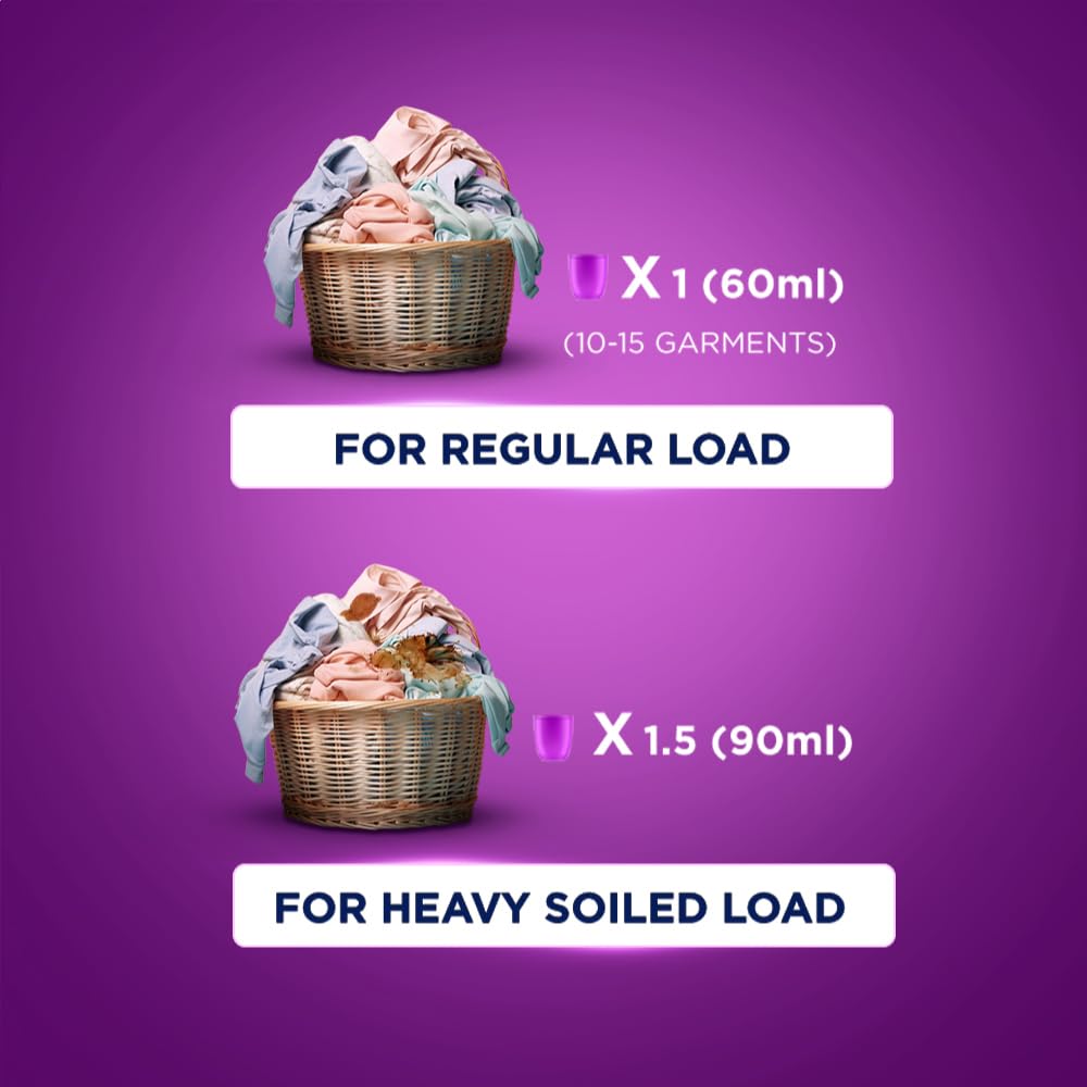 Surf Excel Matic Front Load Liquid Detergent 3.2 L Refill, Designed for Tough Stain Removal on Laundry in Washing Machines - Mega Pack