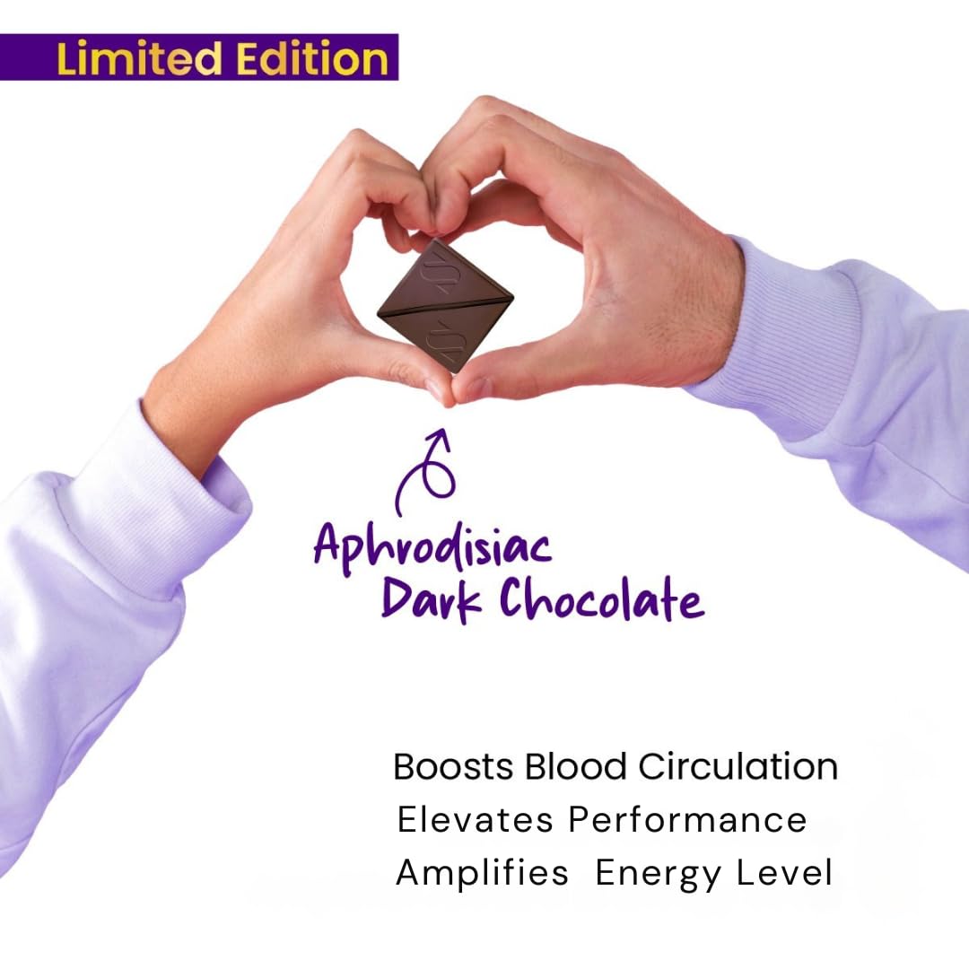 SEDUX Dark Chocolate for Uplifting Mood | Best Chocolate Gift Box for Couples | Gift for Boyfriend & Girlfriend