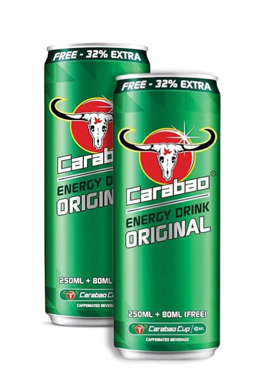 Carabao Energy Drink, Original in Cans - Infused with Caffeine 330ML