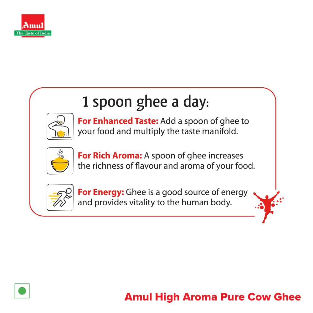 Amul High Aroma Cow Ghee, 200 Ml Jar