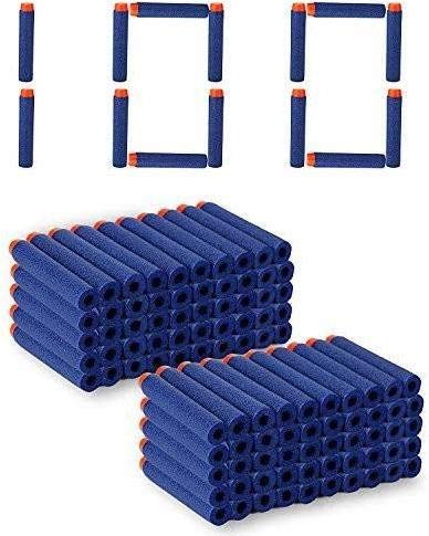 Toy Bullet Foam Dart Bullets for Nuref N Strike Elite Guns, 100 -Piece, (Blue)