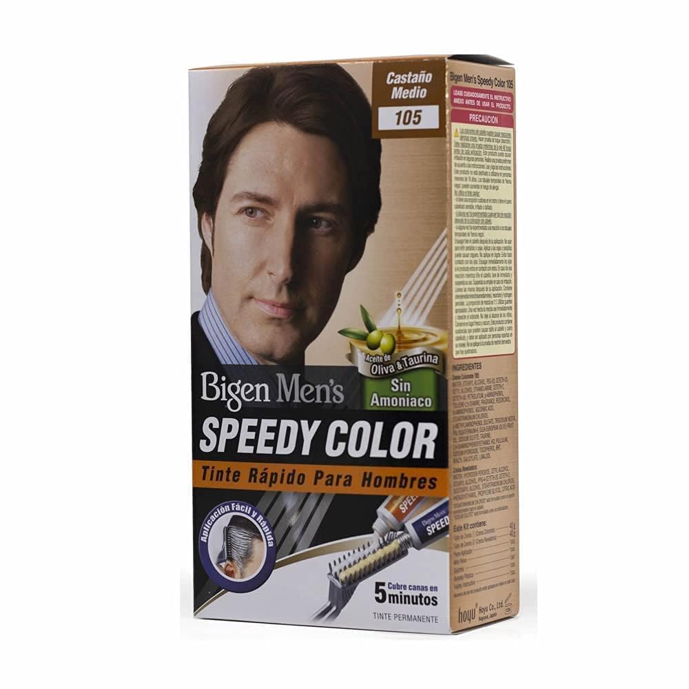Bigen Bigen Men's Speedy Hair Color Medium Brown 40gm+40gm -105, 80g