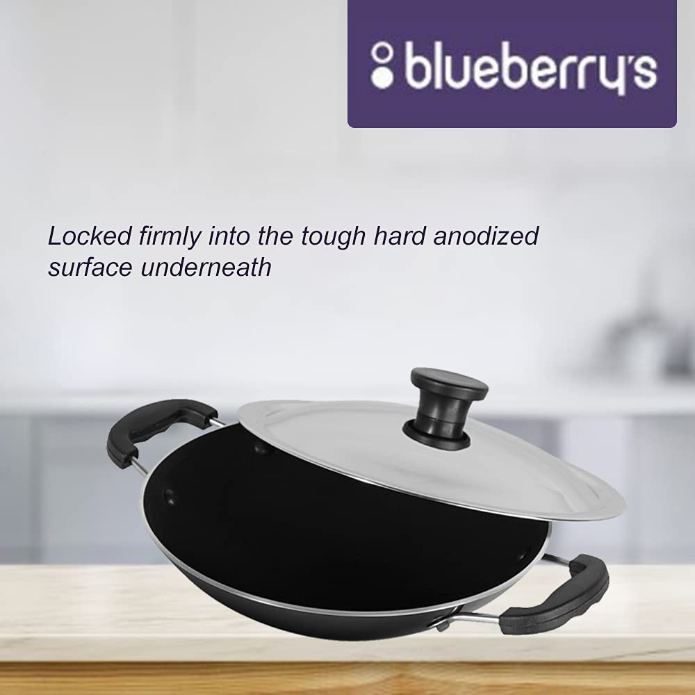 Blueberry's Nonstick Appachatty+Frying Pan 24cm Induction Base,Made in India