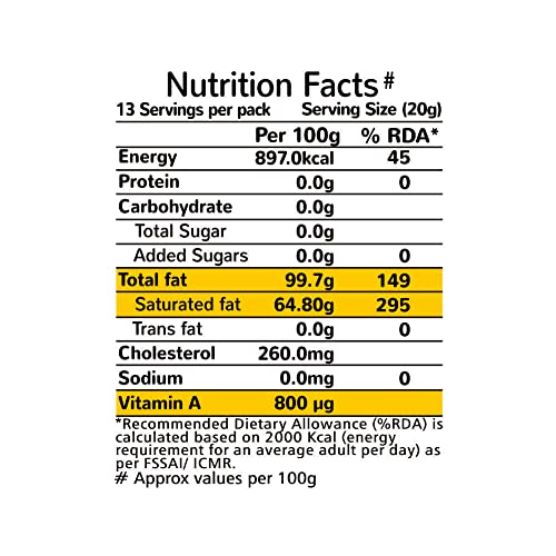 Akshayakalpa Organic Desi Cow Ghee, 300ml - Pure organic ghee, traditionally-churned, chemical-free, granular ghee, nutritious by nature