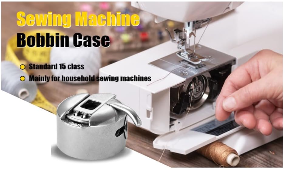 Zenith Original Bobbin Case for Singer/Usha/Brother and Other Front Loading Automatic Sewing Machines (Steel) - 3 Piece