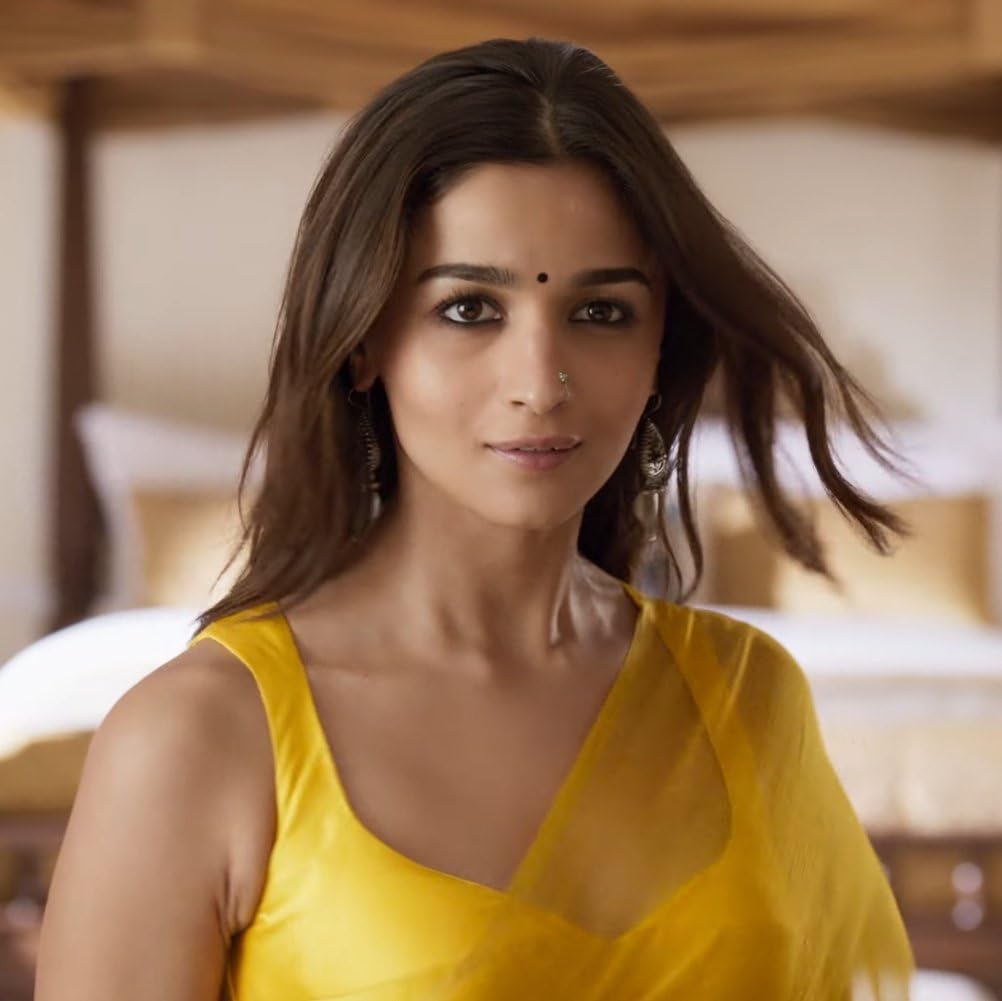 StyleScope Women's Plain Pure Georgette Saree With Unstitched Blouse Piece (Rocky Rani Yellow_Yellow_Free Size)