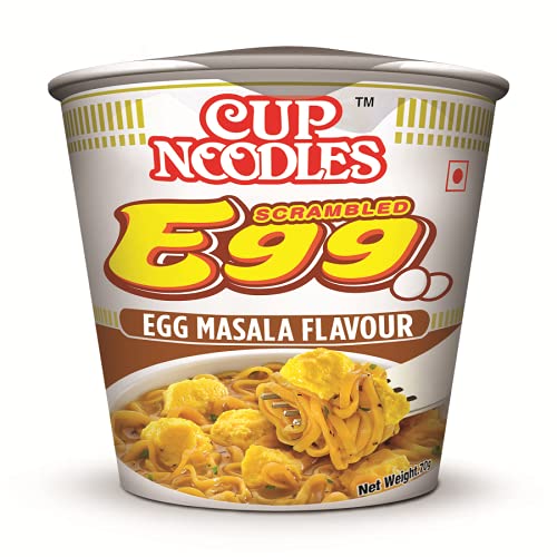 50x Nissin Cup Noodles Egg Masala, Pack of 50 (70G each)