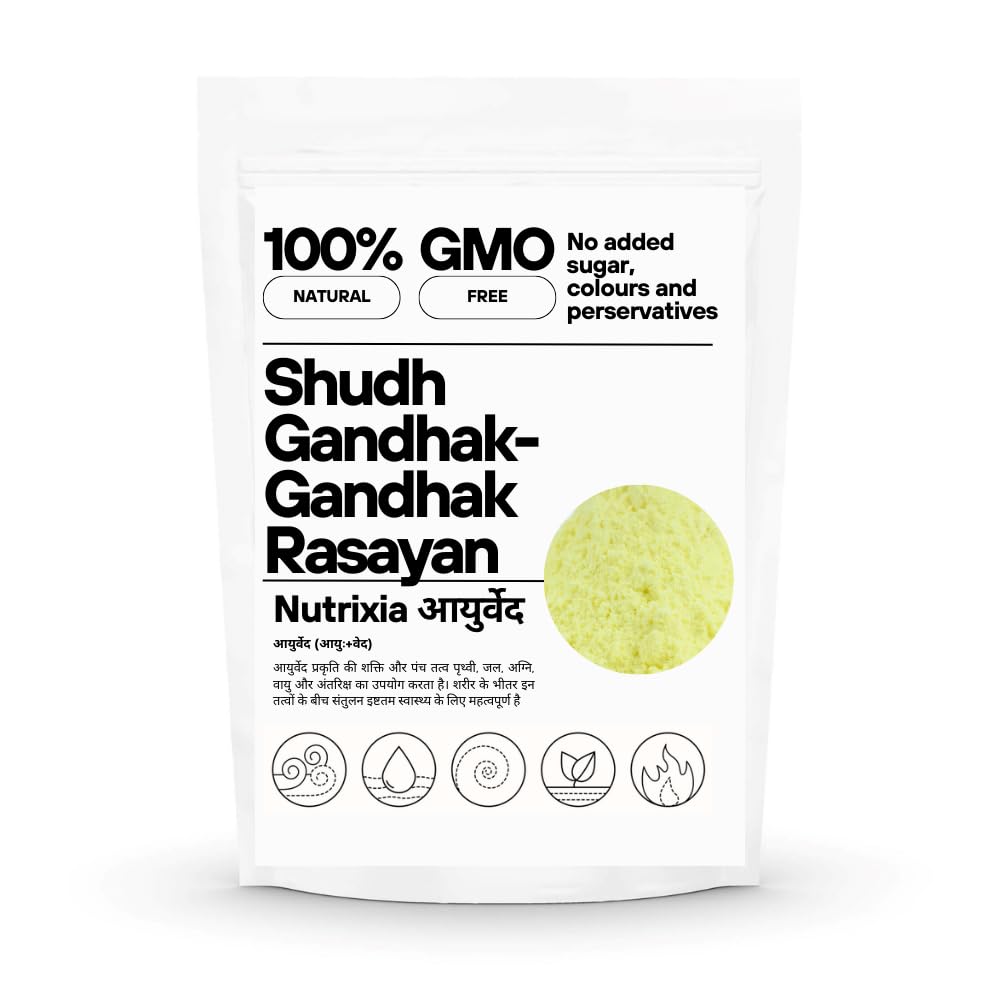 Shudh Gandhak-Gandhak Rasayan-Sulphur powder (100 Gms)