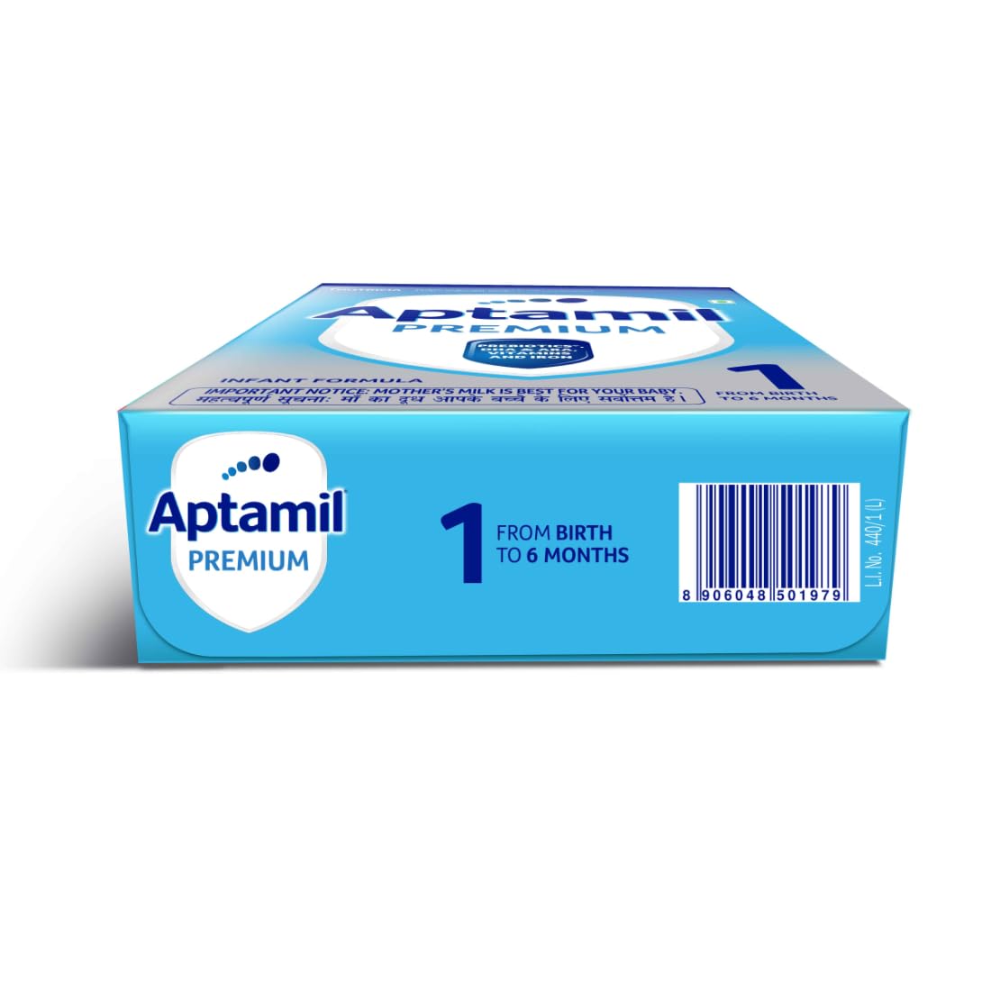 Aptamil Premium Infant Formula Milk Powder for Babies - Stage 1 (Upto 6 Months) - with Prebiotics and DHA - 400gms - BIB Pack