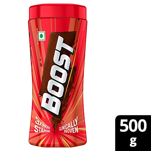 Boost Chocolate Nutrition Drink 500 g Pet Jar|| For 3X stamina - Builds bone & muscle strength