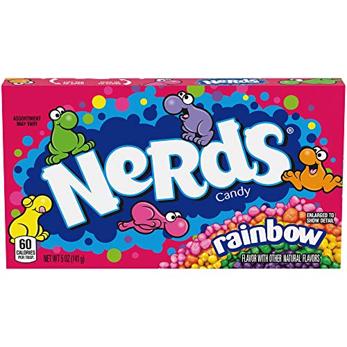 8x Nerds Wonka Rainbow Nerds Candy, 141g each, Mixed Fruit - Pack of 8