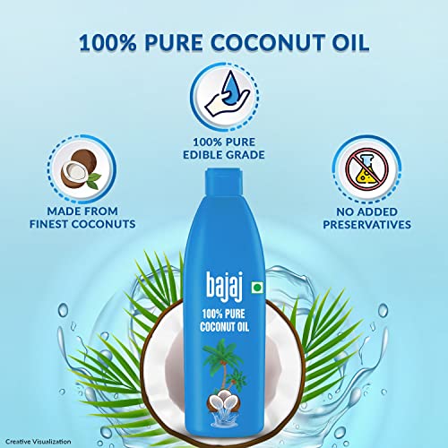 Bajaj 100% Pure Coconut Oil 600 ml