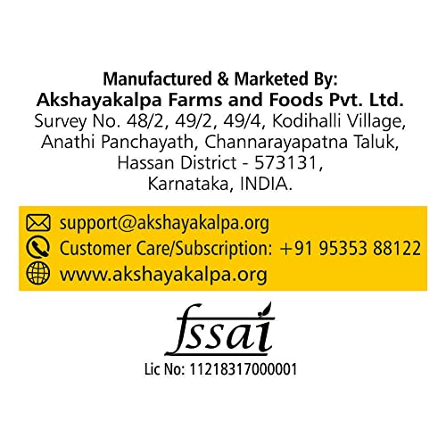 Akshayakalpa Organic Desi Cow Ghee, 300ml - Pure organic ghee, traditionally-churned, chemical-free, granular ghee, nutritious by nature