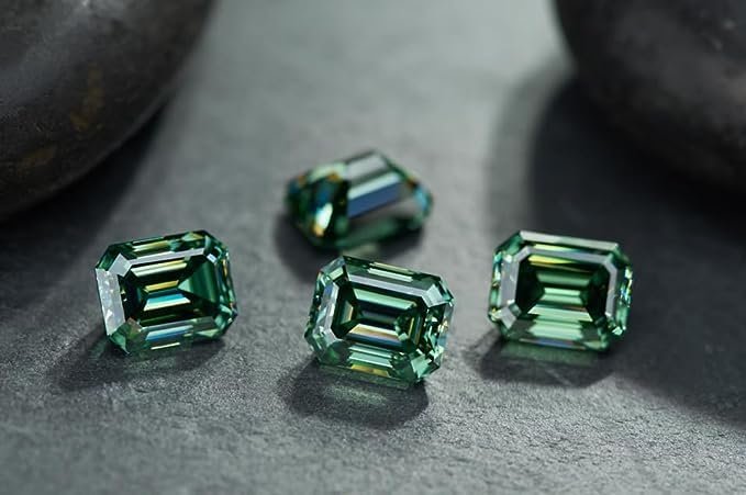 Akshita gems Natural Emerald Stone with Lab Certified Card/Zambian Quality 10.25 Carat / 9.52 Ratti Unheated Untreated Green Original Emerald/Panna Loose Precious