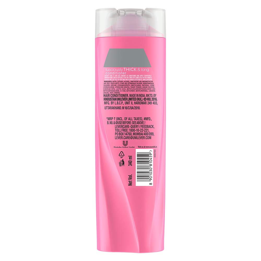 Sunsilk Lusciously Thick & Long Conditioner, 340 ml