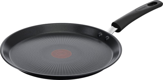 Tefal Cook & Savour Non-Stick Tawa | Thermo-Spot Technology/PFOA Free, Titanium Non-Stick Coating / 28 cm/Superior Induction Base/Suitable for All Hobs/Black / 2 Years of Warranty