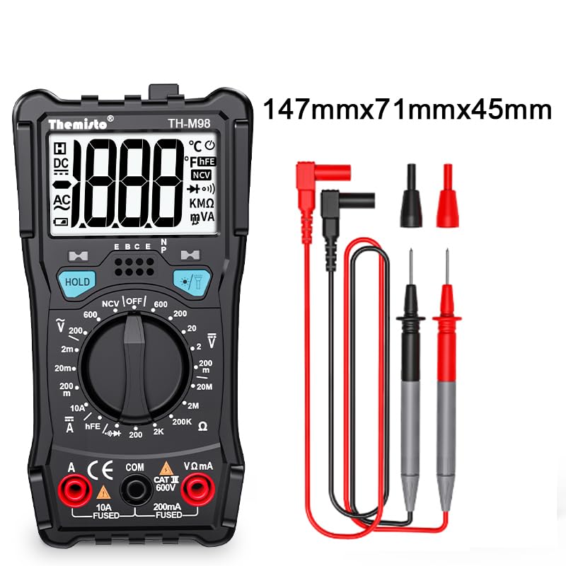 Themisto TH-M98 Digital Multimeter (Black 2000 Counts)