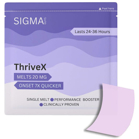 SIGMA GUYS ThriveX Ultra Vitality Melts Helps Increase Performance & Strength | For Men | Lasts upto 36 Hours | Pack of 8