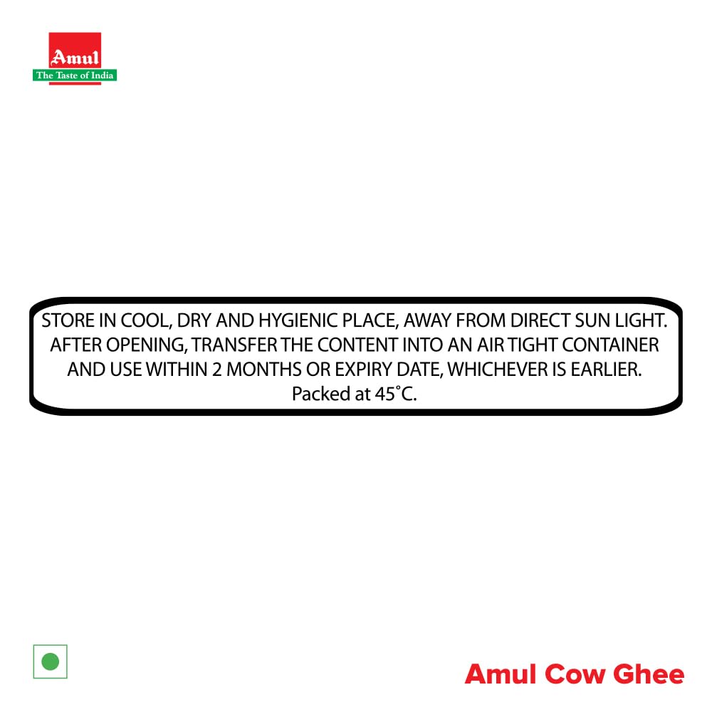 Amul Cow Ghee, 1 Liter Tetra Pk