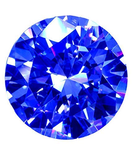 SIDHEM GEMS 4.25 Ratti / 3.25 Ct.I Natural Certified Blue Zirconia Stone I Diamond Cut Cubic Zircon Gemstone AAA+ Quality