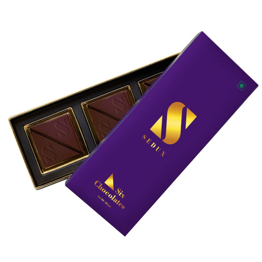 SEDUX Dark Chocolate for Uplifting Mood | Best Chocolate Gift Box for Couples | Gift for Boyfriend & Girlfriend