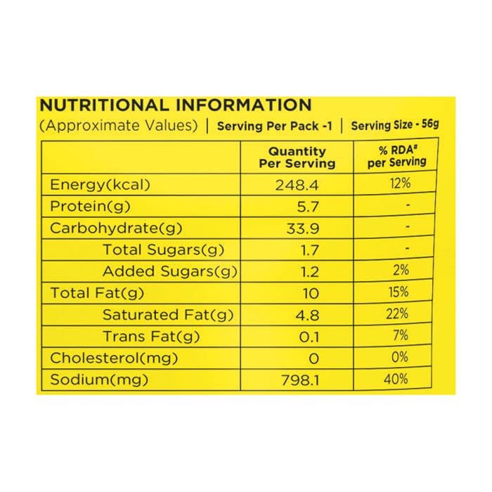 Tops Instant Masala Noodles -800 gm (16 Pouches x 50 gm) with Magical Taste of Masala