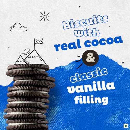 Cadbury Oreo Pokémon Vanilla Flavour Creme Sandwich Biscuit Mega Family Pack, 876.75 g