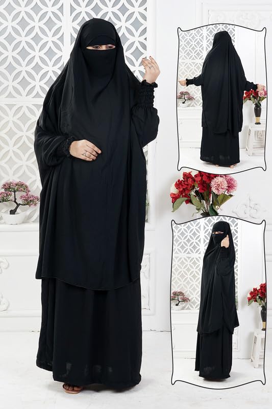 Aaraish Full Length Abaya/Burqa/Kaftan for Girls and Women | Black | Cey Fabric | Premium Imported Quality | Soft and Comfortable