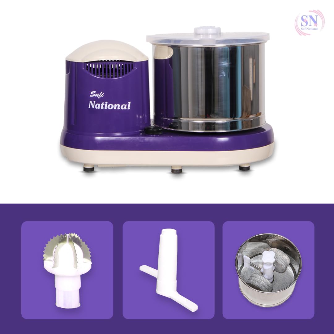 Sufi National Abs Smart Wet Grinder, 2L (Blue) Output - 150 watts, Input 230 V (Blue)