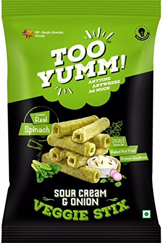 50x Too Yumm Veggie Stix, Sour Cream and Onion, Pack of 50 - 50g each