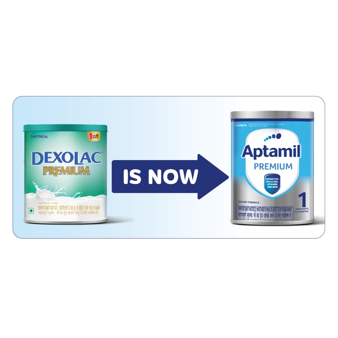 Aptamil Premium Infant Formula Milk Powder for Babies - Stage 1 (Upto 6 Months) - with Prebiotics and DHA - 400gms - BIB Pack