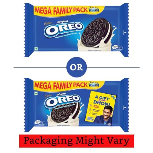 Cadbury Oreo Pokémon Vanilla Flavour Creme Sandwich Biscuit Mega Family Pack, 876.75 g