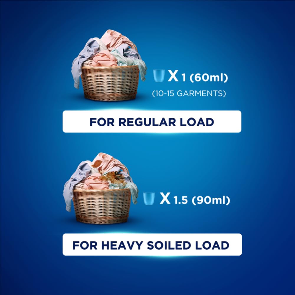 Surf Excel Matic Top Load Liquid Detergent 3.2 L Refill, Designed for Tough Stain Removal on Laundry in Washing Machines - Mega Pack (Package may differ)