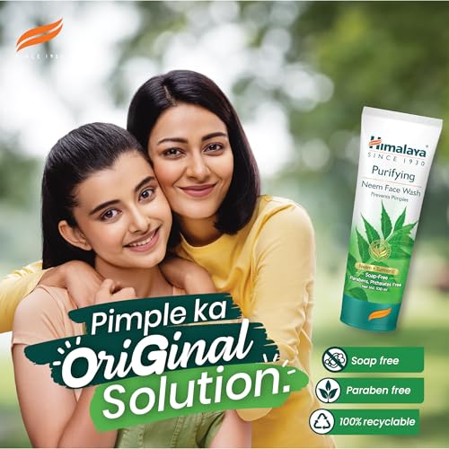 5x Himalaya Herbals Purifying Neem Face Wash, 100ml each - Pack of 5